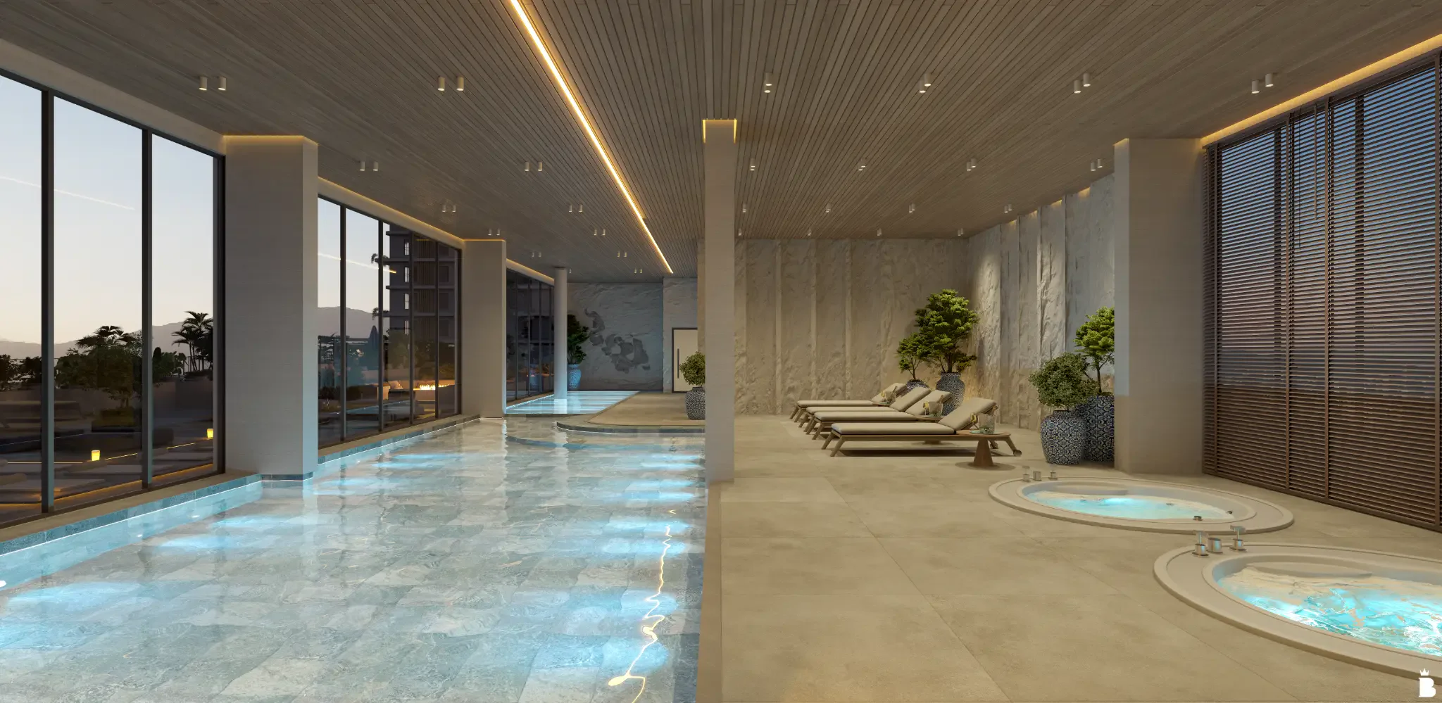 Piscina Aquecida e Spas