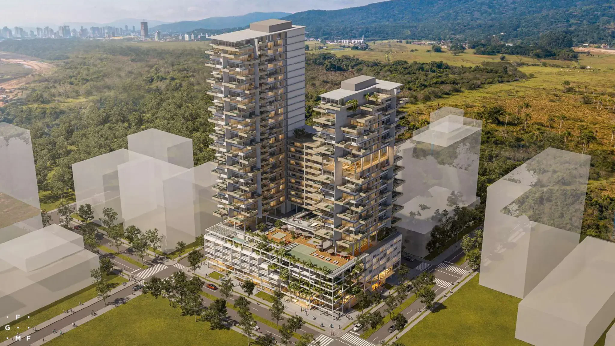 Vista geral do empreendimento